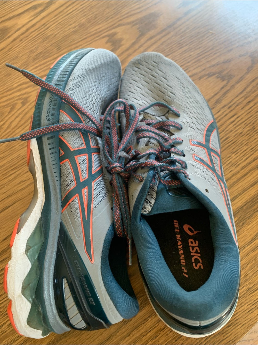 Asics Gel Kayano Men's Athletic Shoes Blue and Gray